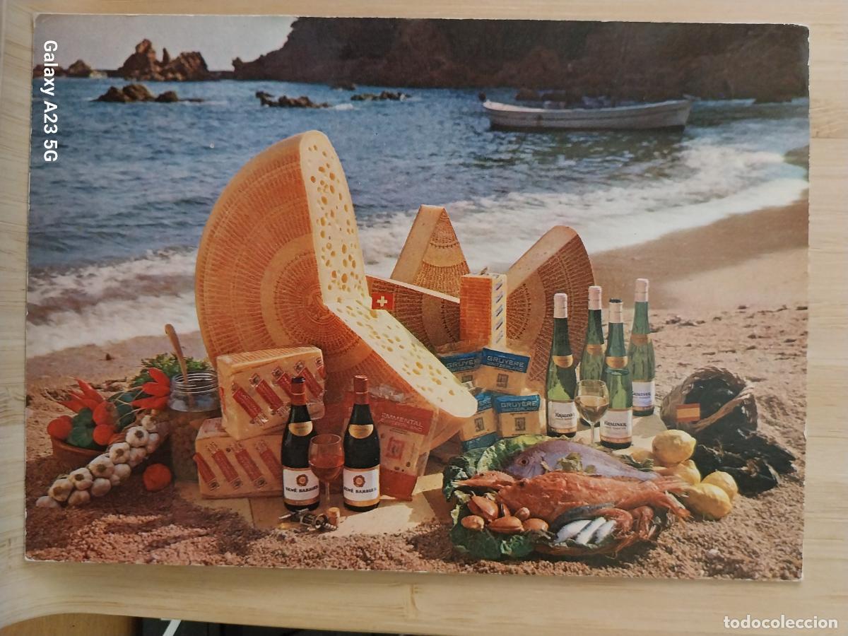 Postales: QUESOS SWITXZERLAND VINO RENE BARBIER ED SUIZA COMERCIO QUESO SC ORIGINAL