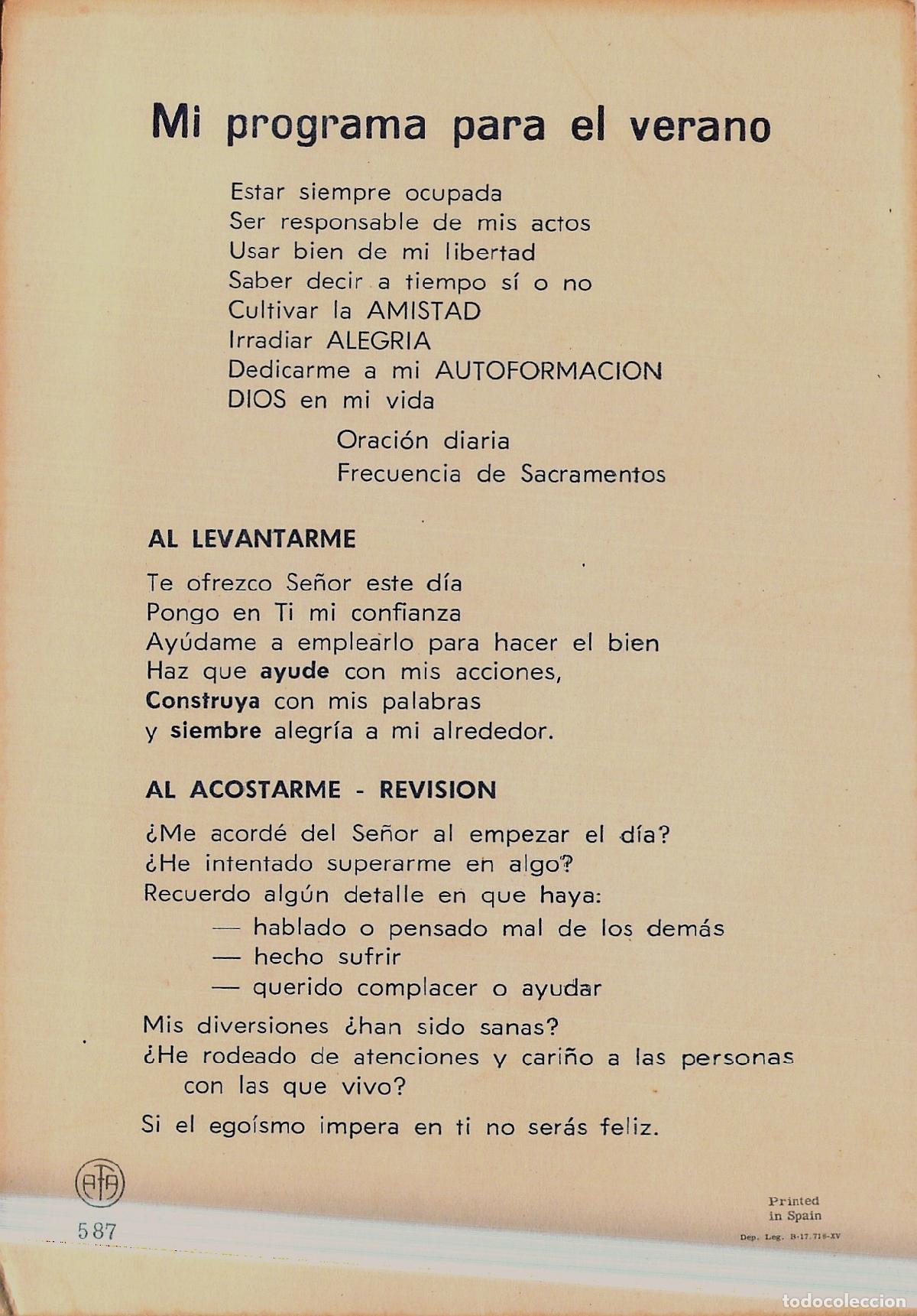 Postales: Postal con Reflexiones Cristianas y Programa para el Verano - Foto 2