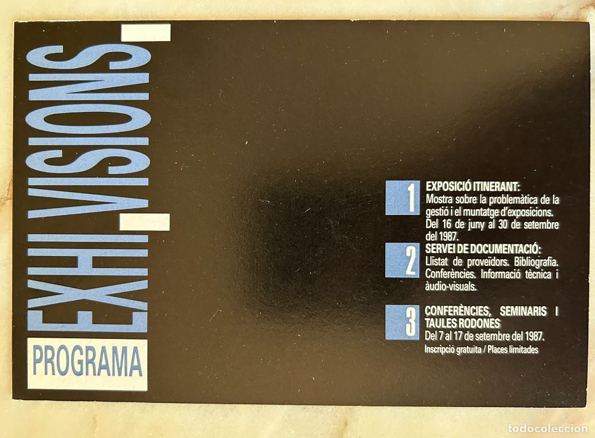 Postales: POSTAL INAUGURACI&Oacute; PROGRAMA EXHI-VISIONS - DIPUTACI&Oacute; DE BARCELONA - 1987