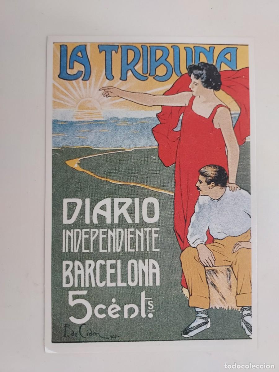 Postales: POSTAL PUBLICITARIA. LA TRIBUNA DIARIO INDEPENDIENTE DE BARCELONA. HISTORIA GRAFICA SIGLO XX