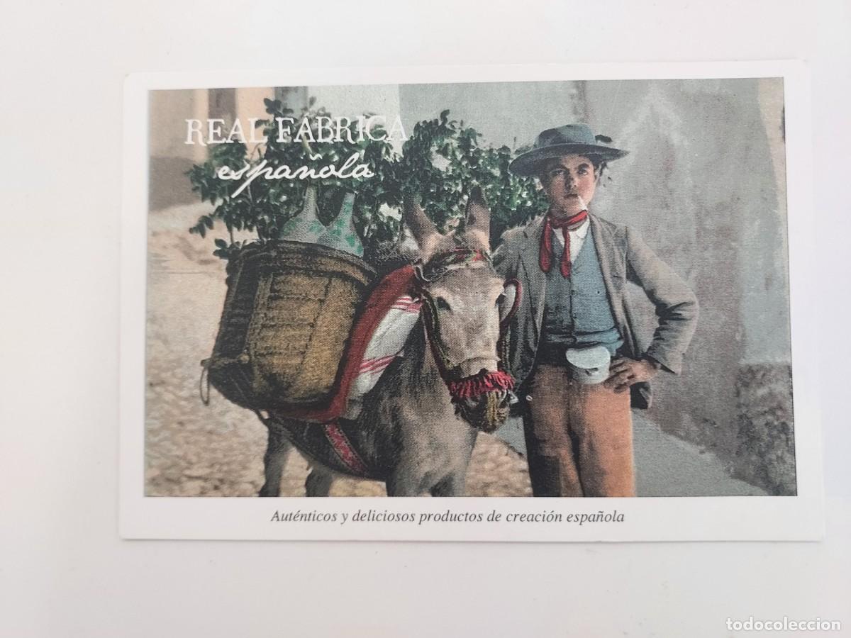 Postales: POSTAL PUBLICITARIA. REAL FABRICA ESPA&Ntilde;OLA. TARJETA. BURRO