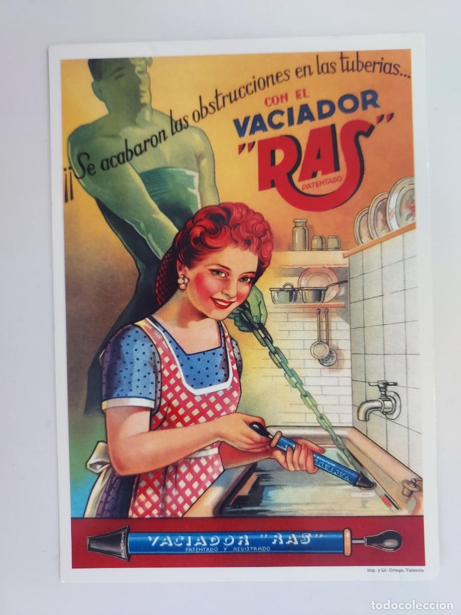 Postales: POSTAL PUBLICITARIA. VACIADOR RAS TUBERIAS. SIN CIRCULAR. AM STUDIO