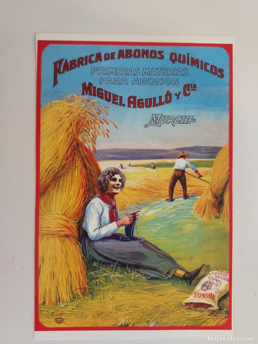 Postales: POSTAL PUBLICITARIA. MURCIA MIGUEL AGULLO FABRICA ABONOS QUIMICOS. SIN CIRCULAR. AM STUDIO