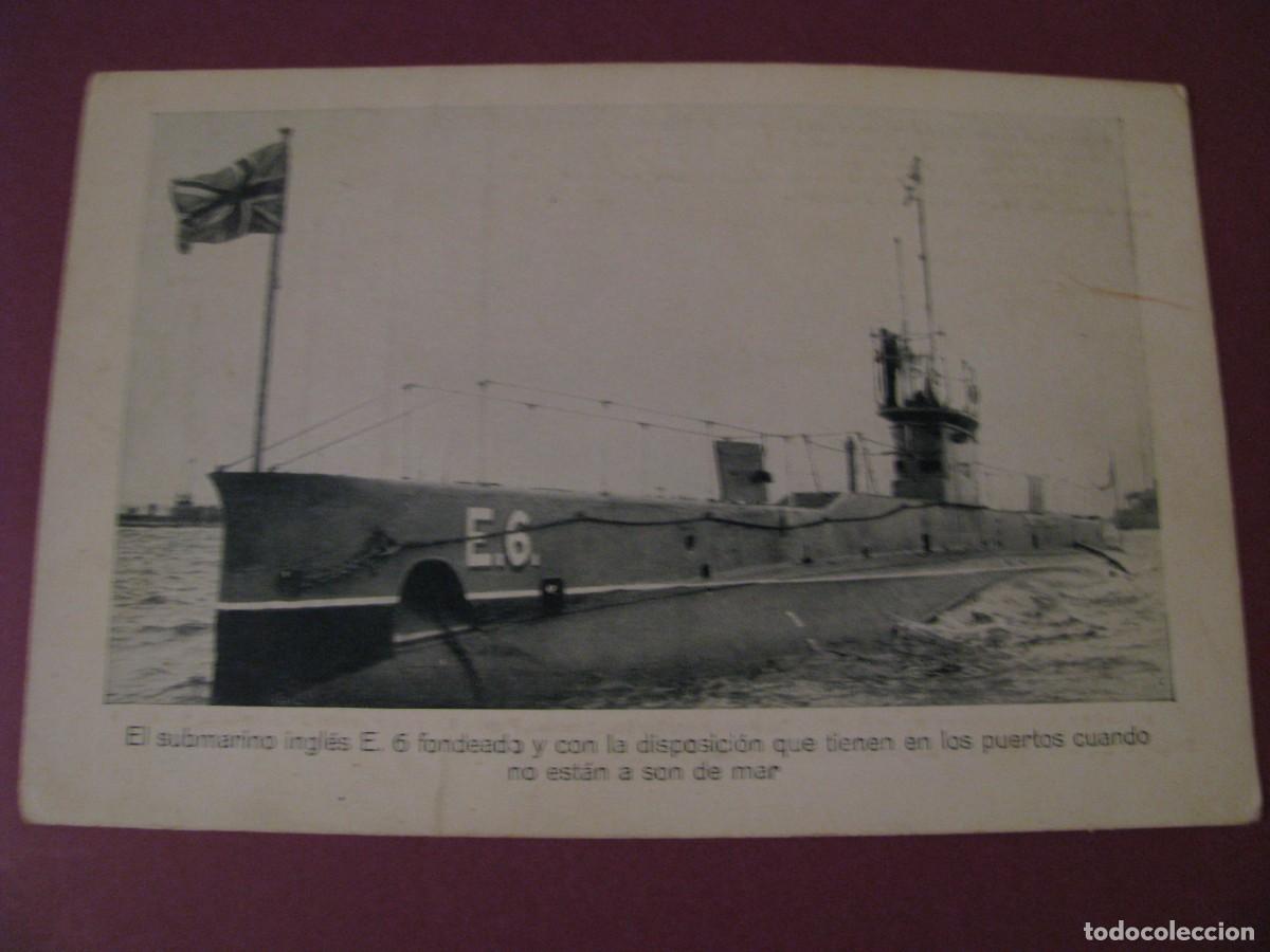 Postales: POSTAL DE LA SERIE PROPAGANDA MARITIMA PATRIOTICA. EL SUBMARINO INGLES E. 6.