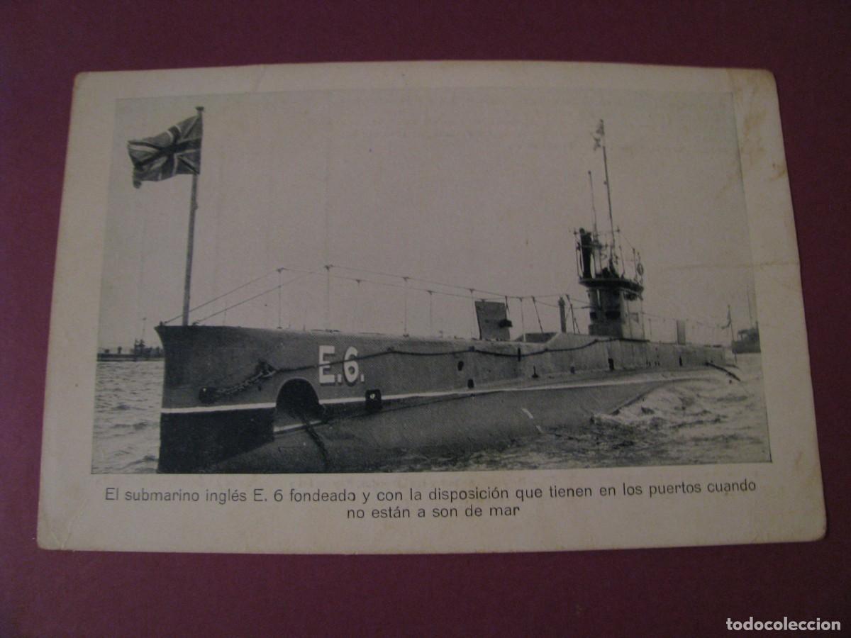 Postales: POSTAL DE LA SERIE PROPAGANDA MARITIMA PATRIOTICA. EL SUBMARINO INGLES E. 6.
