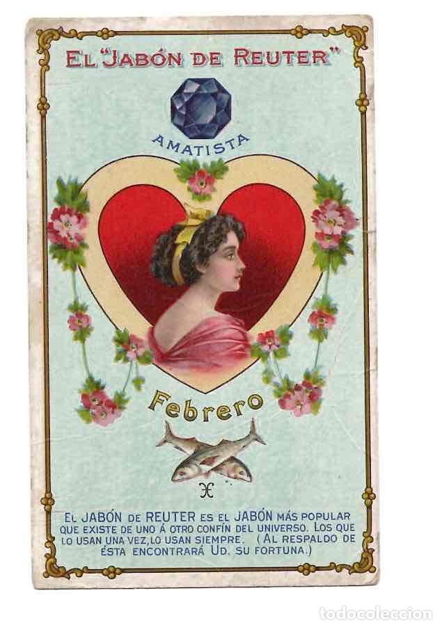 Postales: TARJETA POSTAL PUBLICITARIA EL JABON DE REUTER AMATISTA. FEBRERO