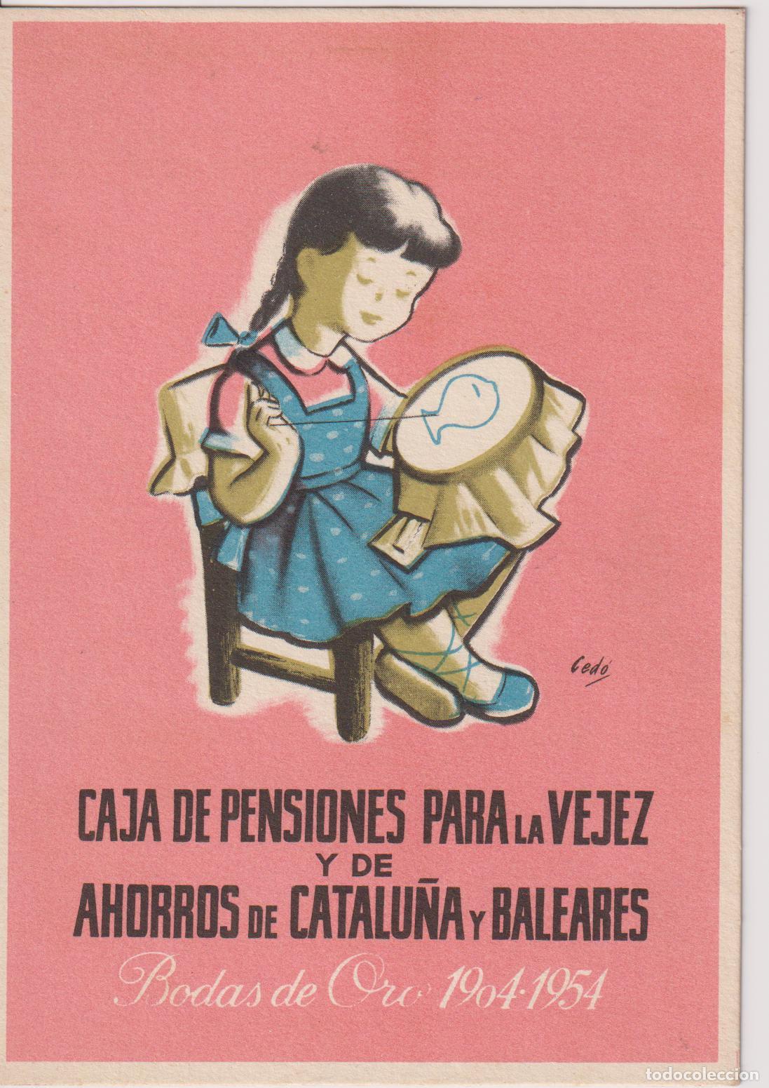 Postales: POSTAL PUBLICITARIA BODAS DE ORO (1904-1954) C.P.V.A. - ILUSTRADOR: CED&Oacute; &ndash; S/C