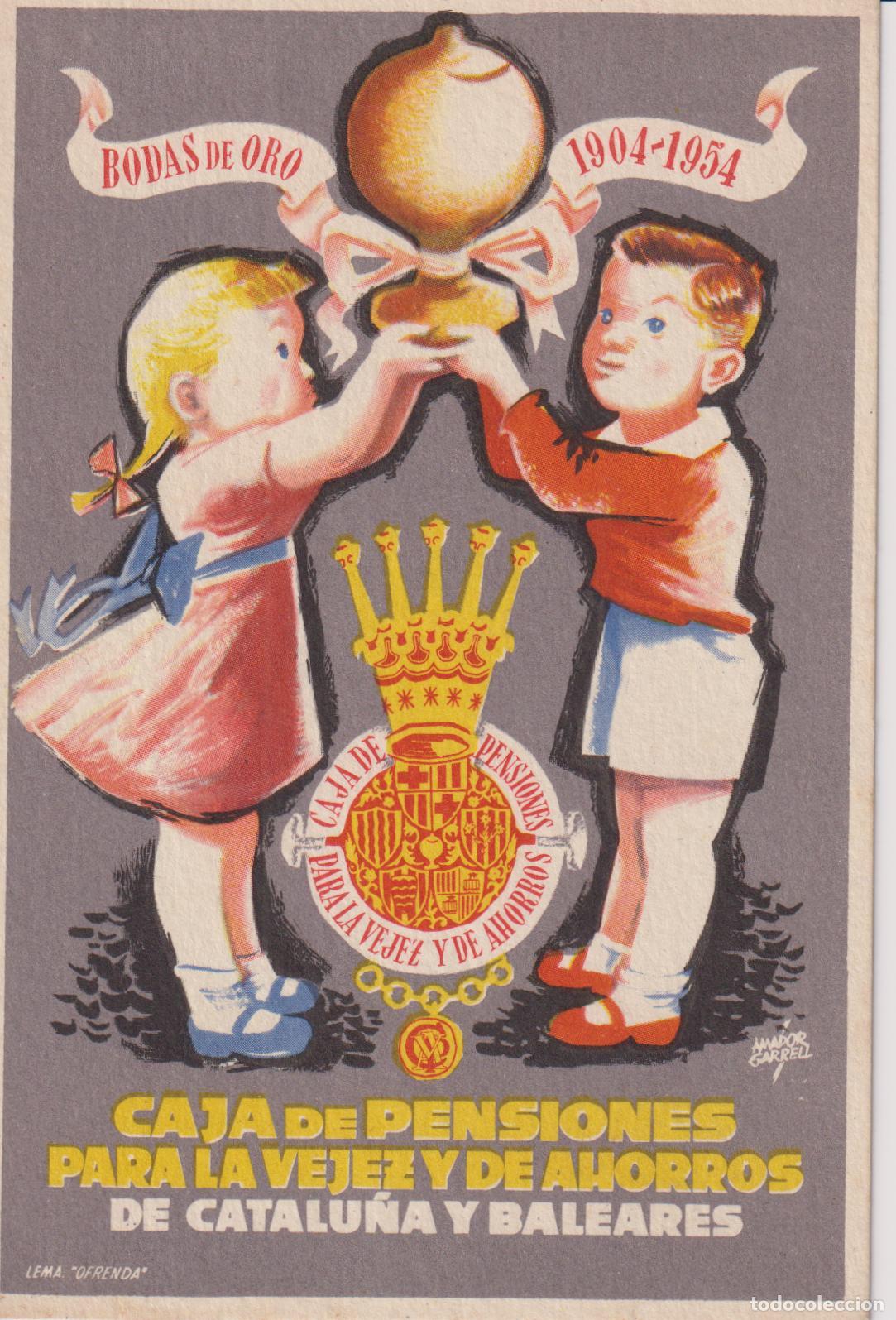 Postales: POSTAL PUBLICITARIA BODAS DE ORO (1904-1954) C.P.V.A. - ILUSTRADOR: AMADOR GARRELL &ndash; S/C