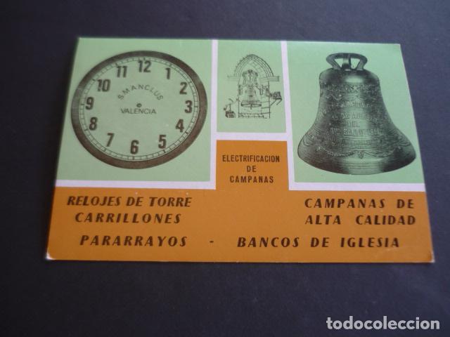 Postales: VALENCIA INDUSTRIAS MANCLUS FABRICACI&Oacute;N DE CAMPA&Ntilde;AS RELOJES POSTAL PUBLICITARIA