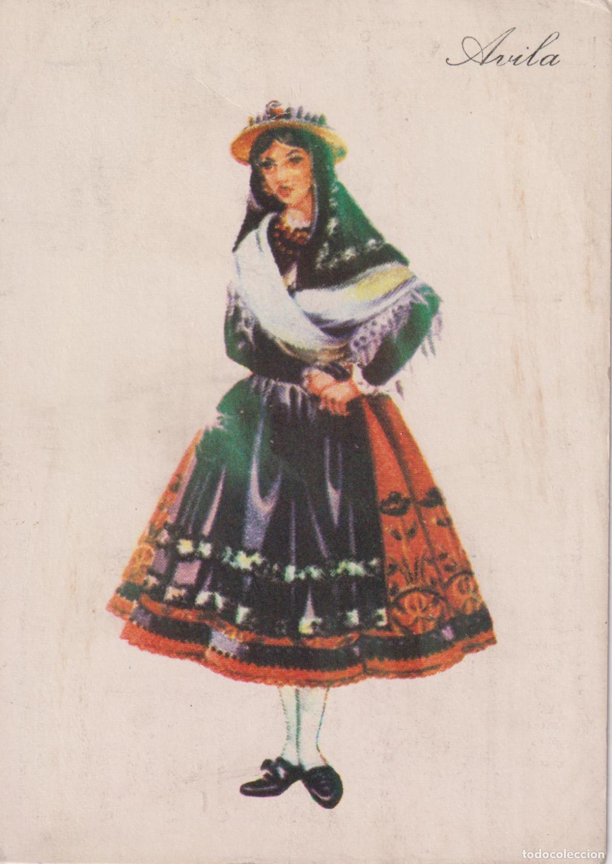 Postales: POSTAL TRAJE REGIONAL DE AVILA- PUBLICIDAD PRONITOL - CIRCULADA 1973