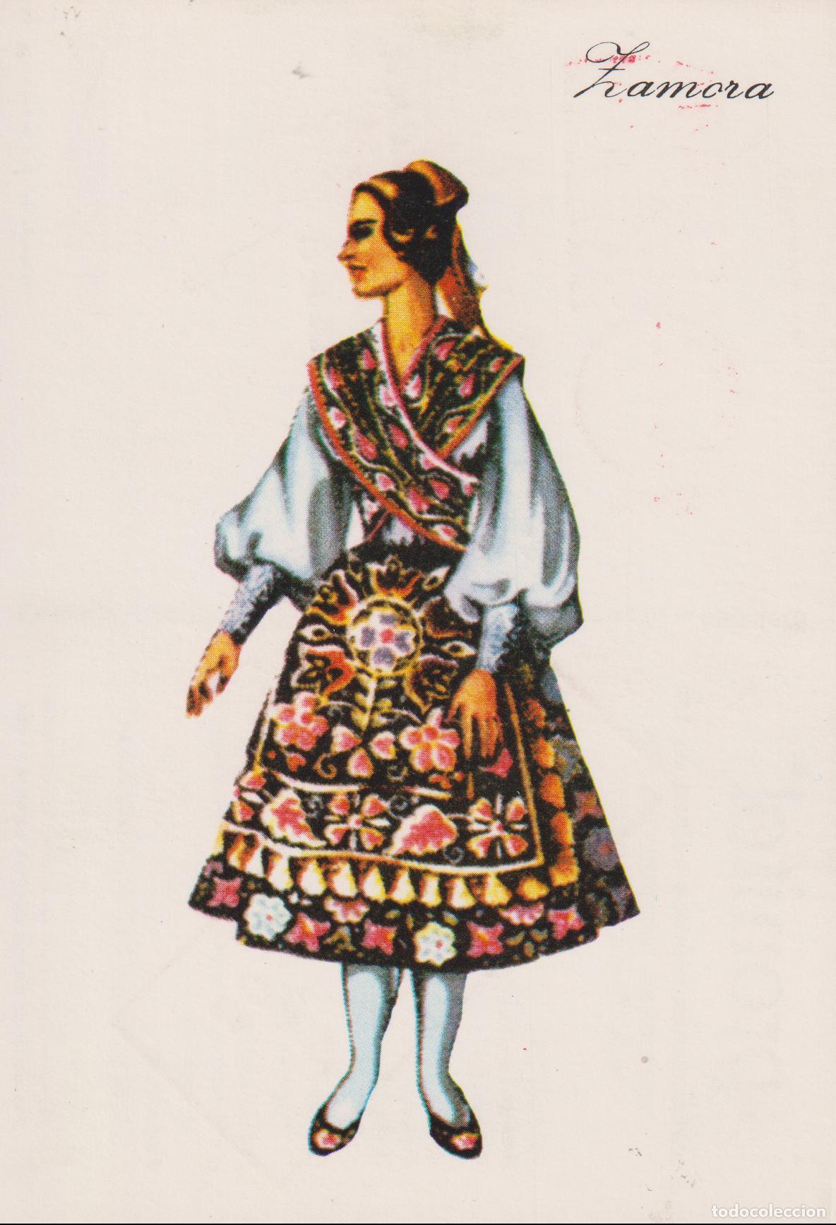 Postales: POSTAL TRAJE REGIONAL DE ZAMORA - PUBLICIDAD PRONITOL - CIRCULADA 1973