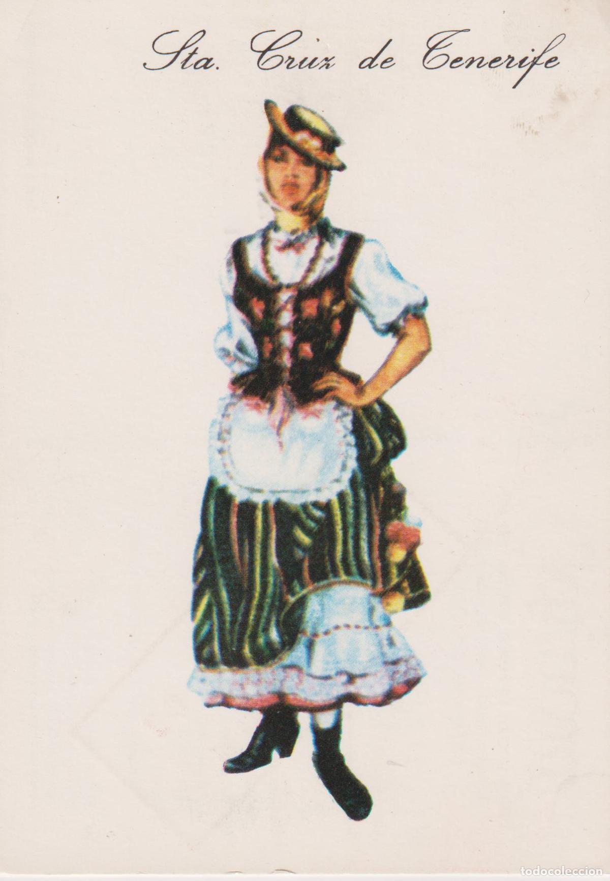Postales: POSTAL TRAJE REGIONAL DE SANTA CRUZ DE TENERIFE - PUBLICIDAD PRONITOL - CIRCULADA 1975