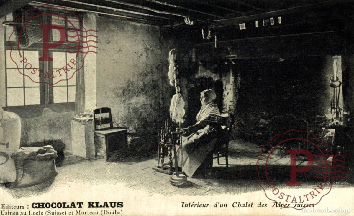Postales: PUBLI chocolat KLAUS SUIZA SUISSE