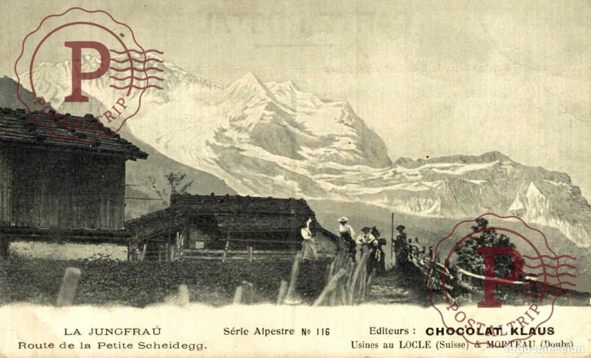 Postales: PUBLI chocolat KLAUS SUIZA SUISSE