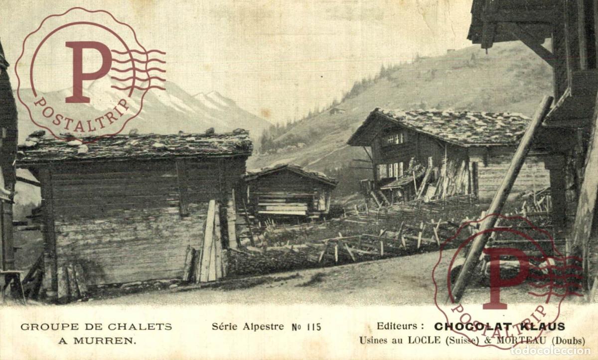 Postales: PUBLI MURRES CHOCOLAT KLAUS SUIZA SUISSE