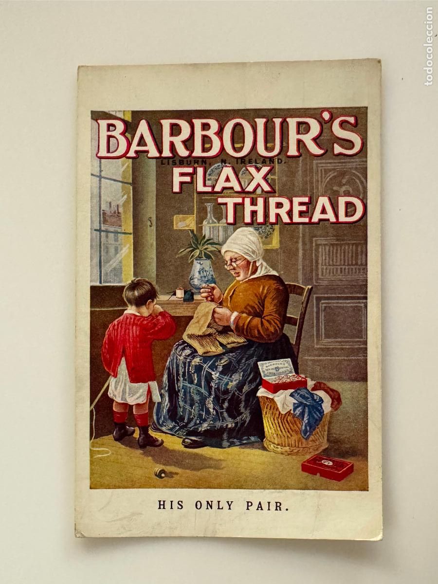 Postales: BARBOUR'S FLAX THREAD - PUBLICIDAD - POSTAL ANTIGUA -(116.409)