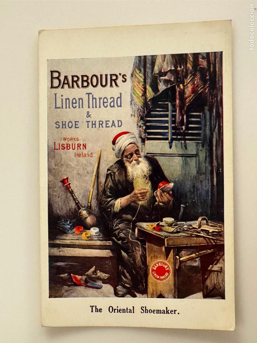 Postales: BARBOUR'S LINEN THREAD & SHOE THREAD - PUBLICIDAD - POSTAL ANTIGUA -(116.410)