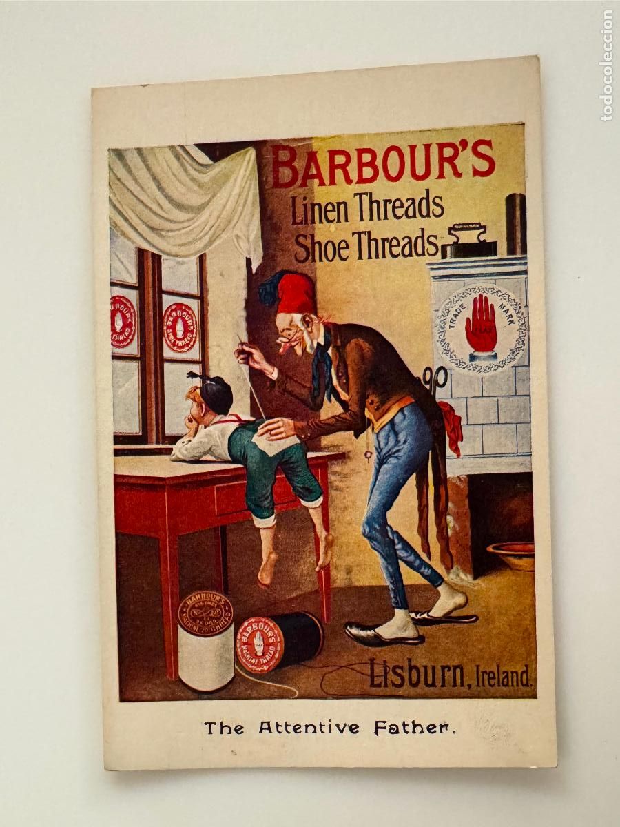Postales: BARBOUR'S LINEN THREAD & SHOE THREAD - PUBLICIDAD - POSTAL ANTIGUA -(116.411)