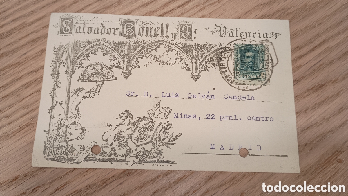 Postales: PEDIDO DE LIBRER&Iacute;A - SALVADOR BONELL Y CIA. VALENCIA