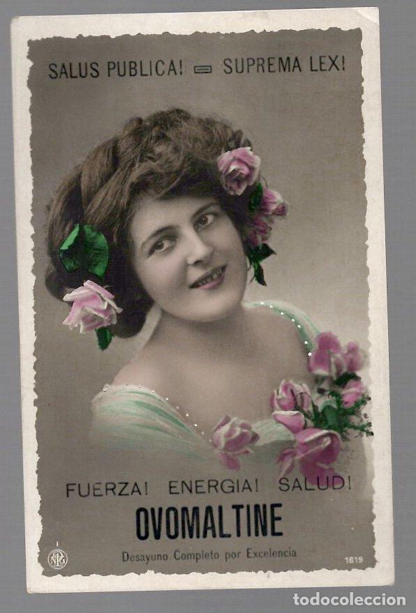 Postales: TARJETA POSTAL PUBLICITARIA ALIMENTO OVOMALTINE. PRIETO FRERES. SANTIAGO DE CHILE, C.1910