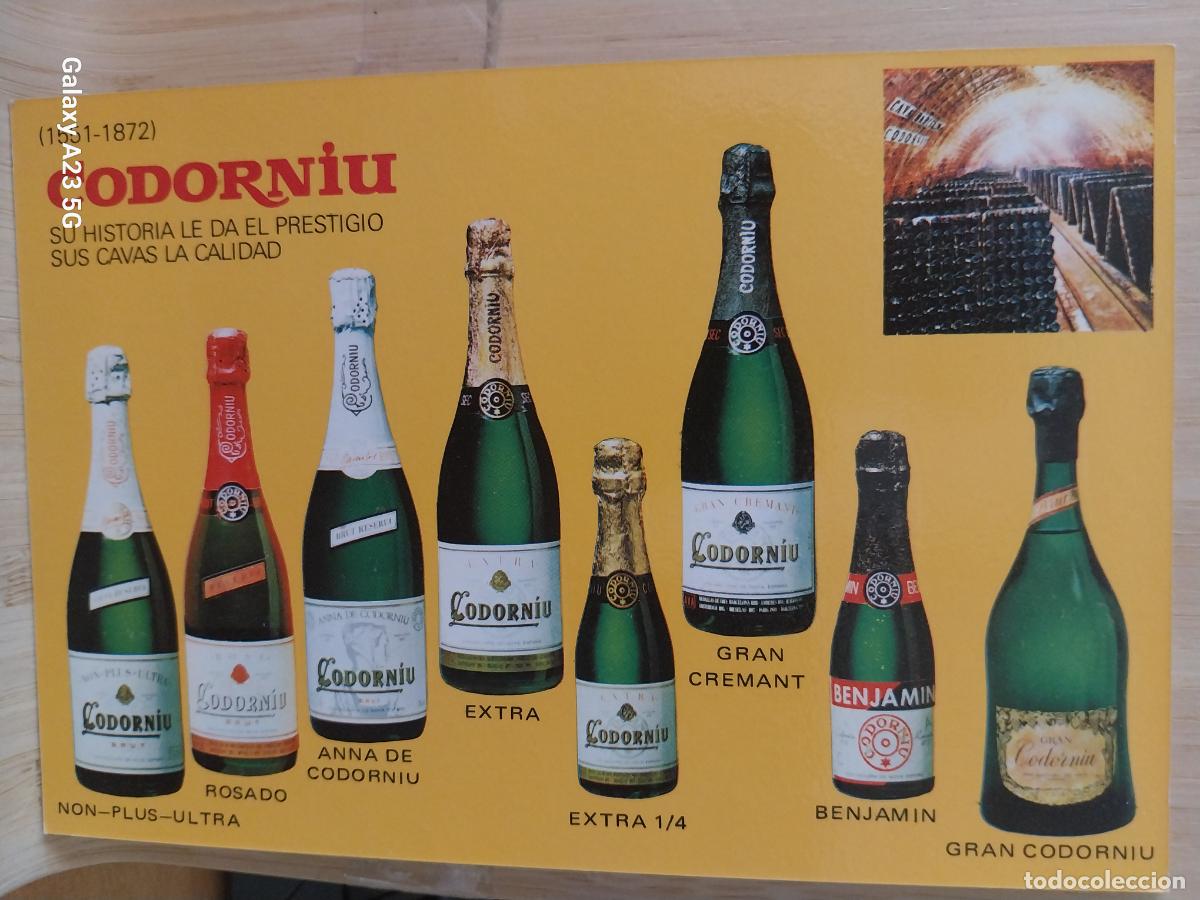 Postales: CODORNIU CAVA BOTELLAS SC VINTAGE ORIGINAL PUBLICITARIA + A&Ntilde;O 1982