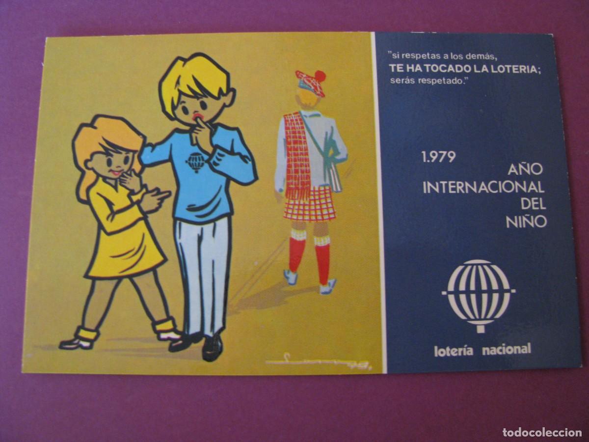 Postales: POSTALE DE LOTER&Iacute;A NACIONAL. A&Ntilde;O INTERNACIONAL DEL NI&Ntilde;O. 1979. N&ordm; 4