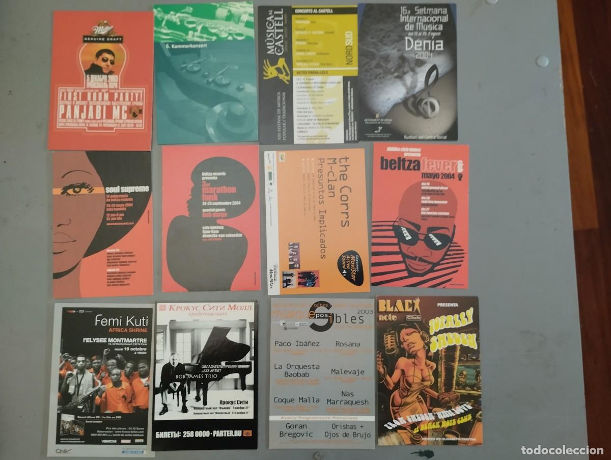 Postales: Postales publicitarias 35 de M&uacute;sica, Artistas, Festiva&ntilde;es etc