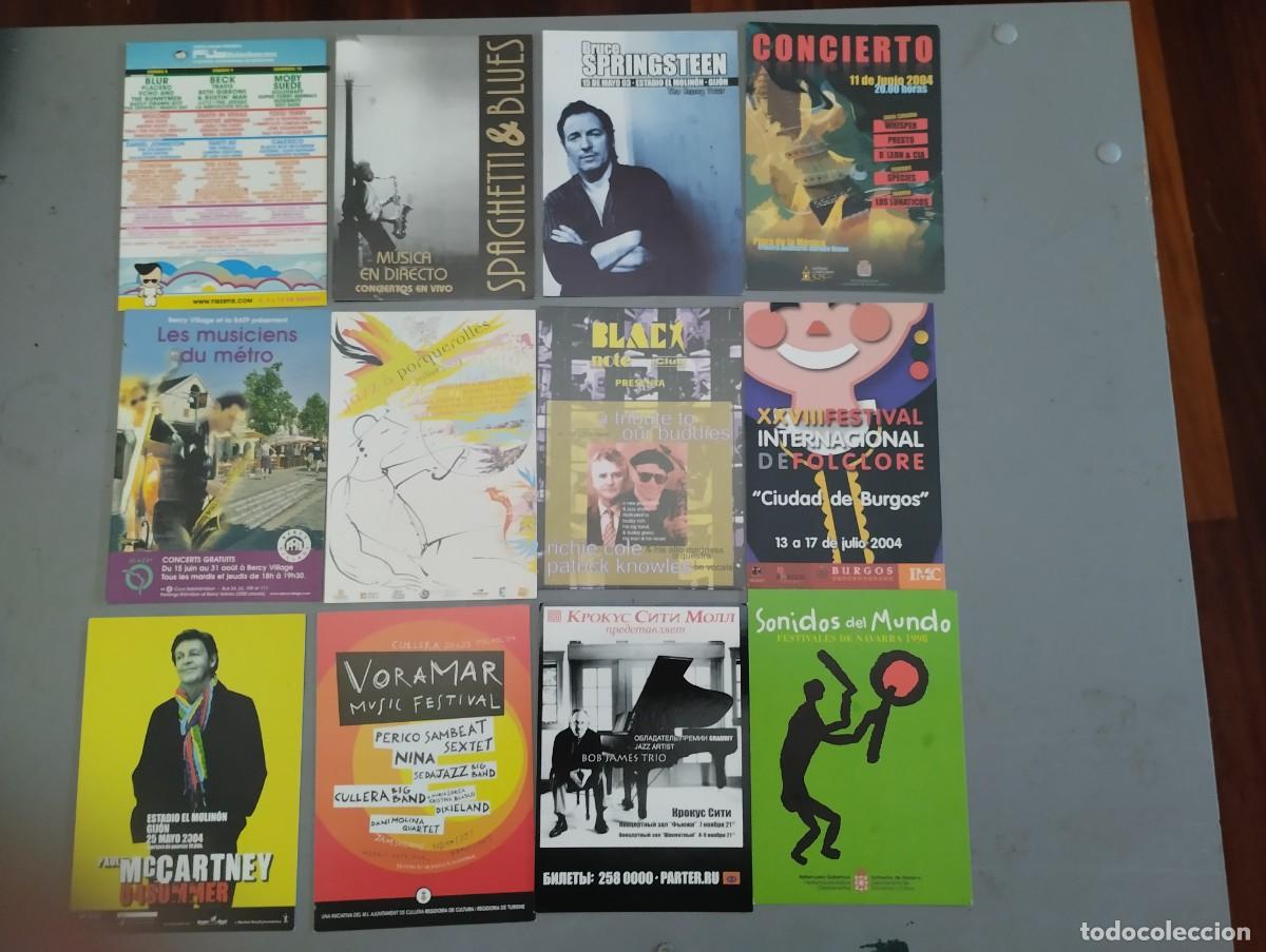 Cartes Postales: Postales publicitarias 35 de M&uacute;sica, Artistas, Festivales etc