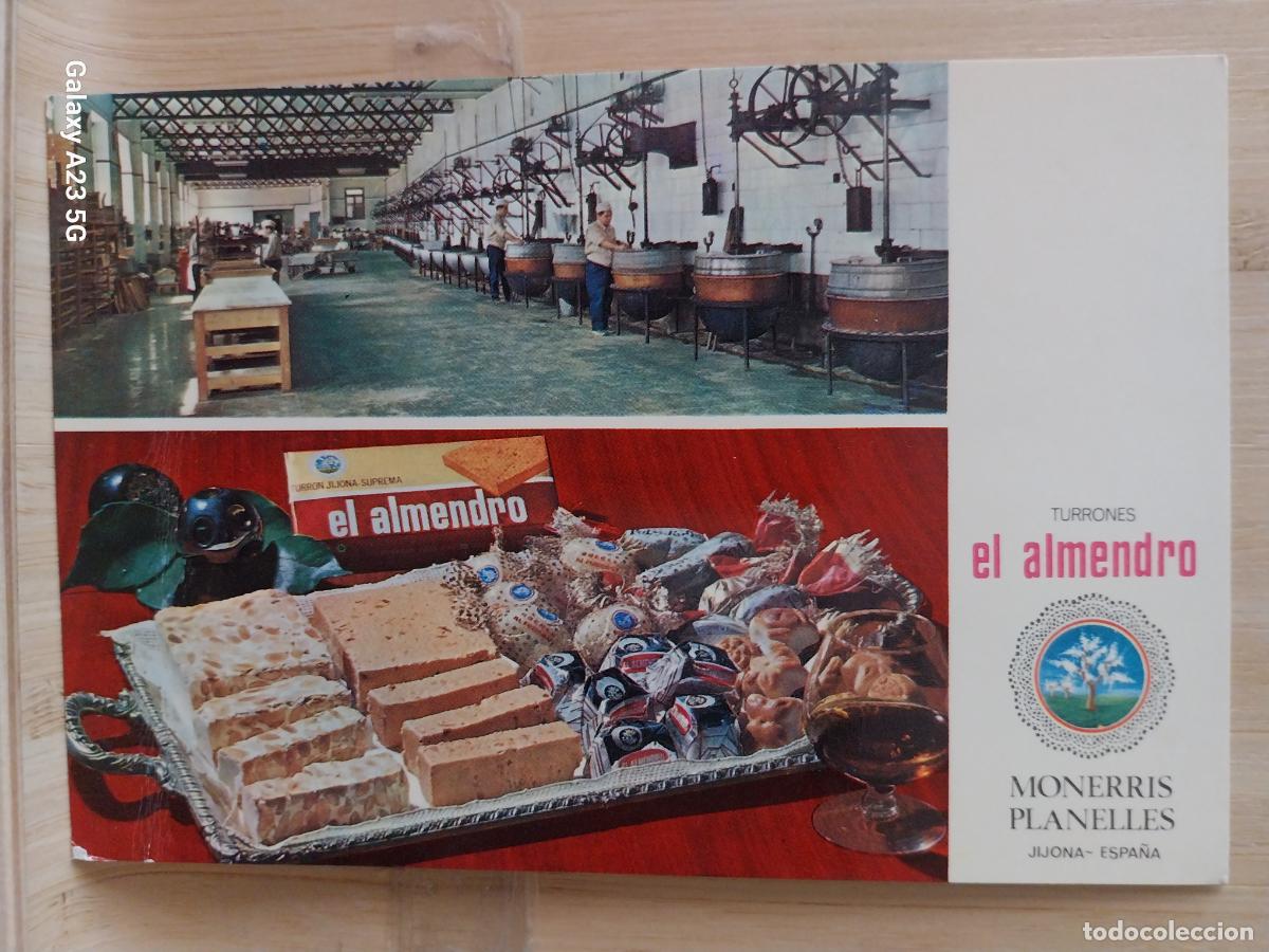 Postales: TURRON EL ALMENDRO MONERRIS PLANELLES SC ORIGINAL FABRICA CESTA ANIMADA OPERARIOS