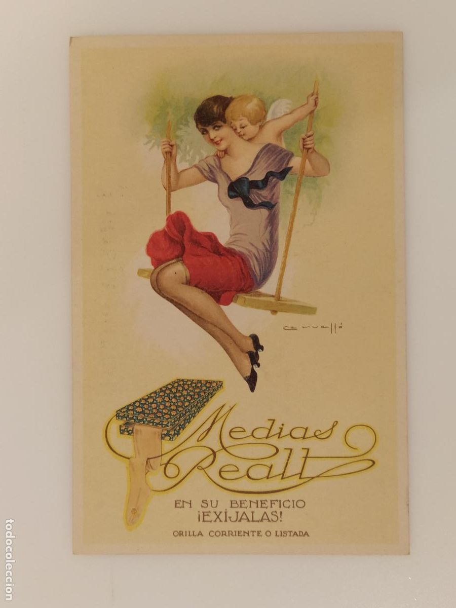 Postales: MEDIAS REALT - ILUSTRADA POR CERVELLO - PUBLICIDAD - POSTAL ANTIGUA -(116.694)