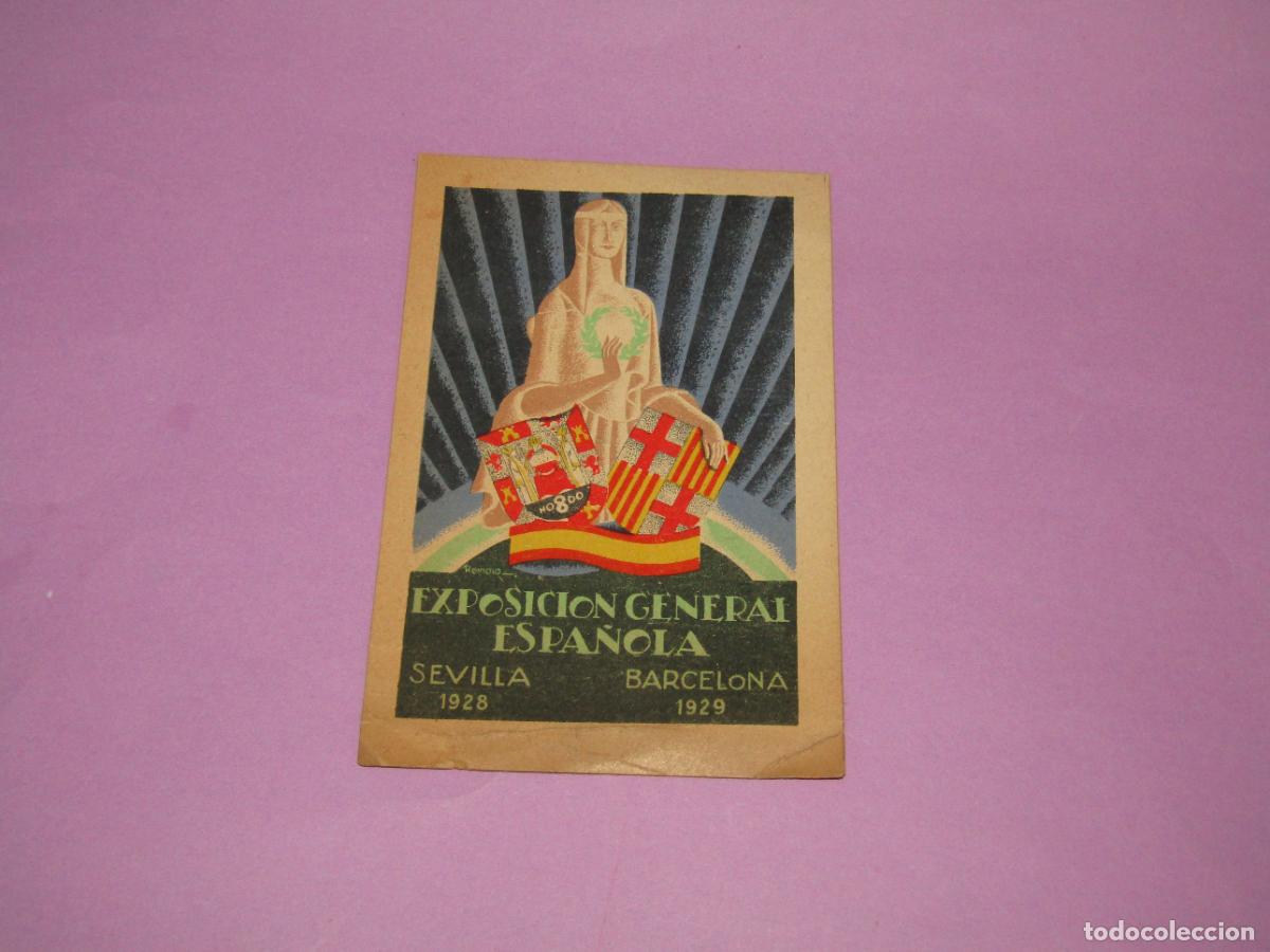 Postcards: Antigua Tarjeta Postal de la EXPOSICI&Oacute;N GENERAL ESPA&Ntilde;OLA en Sevilla de 1928 y Barcelona de 1929