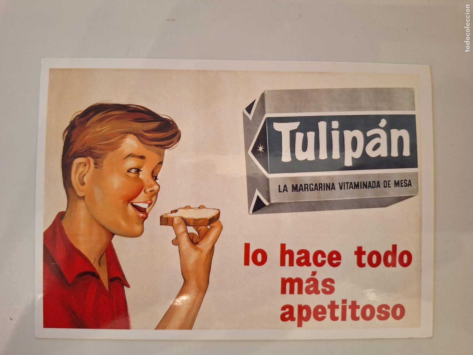 Postales: Postal publicidad Margarina Tulip&aacute;n Colecci&oacute;n Carlos Velasco Ediciones AM Studio Editores