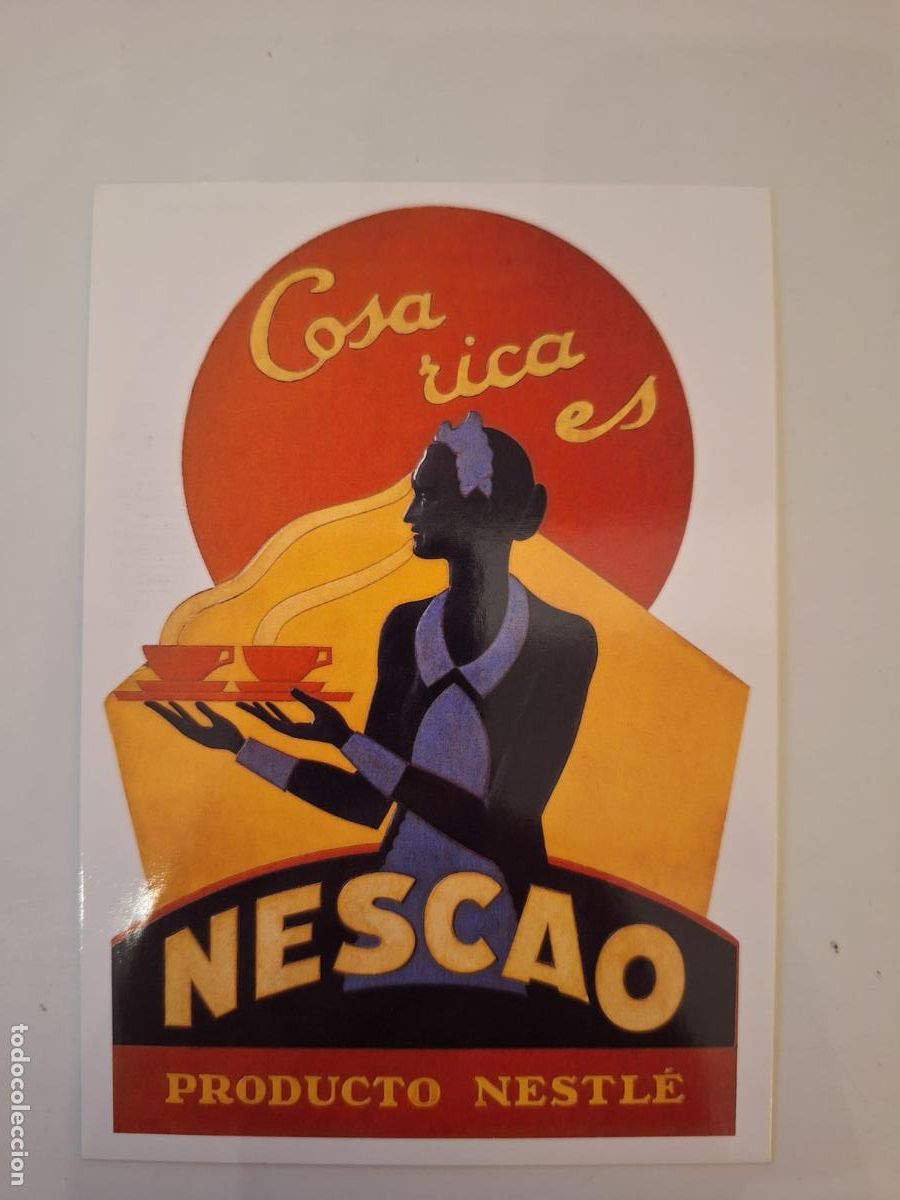 Postales: Postal publicidad Nescao Colecci&oacute;n Carlos Velasco Ediciones AM Studio Editores
