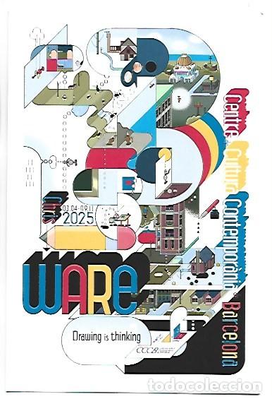 Postales: &rdquo; CHRIS WARE &rdquo;.- DRAWING IS THINKING.- EXHIBITION AT THE CCCB - BARCELONA.- PUBLICIDAD