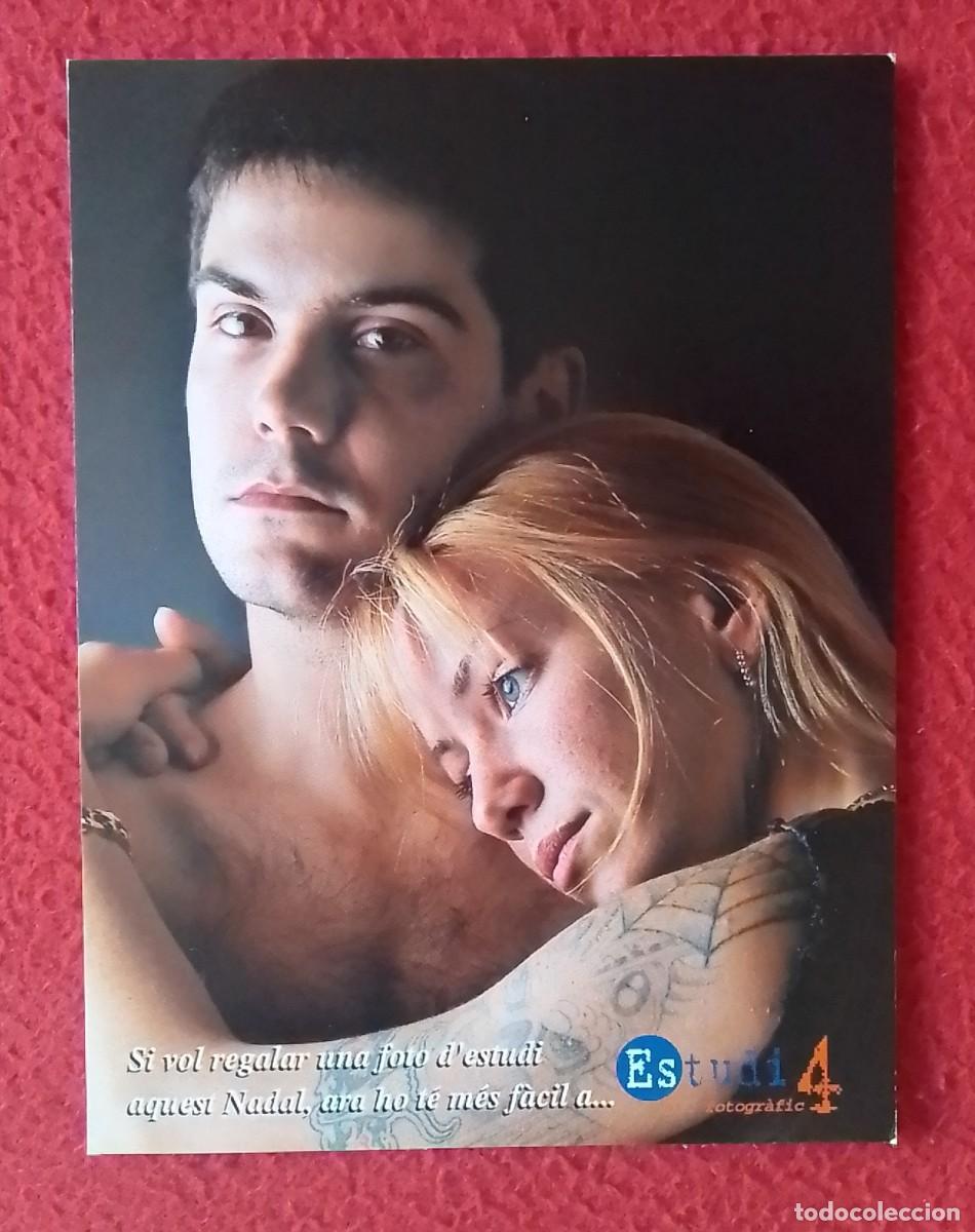 Postales: POSTAL POST CARD ESTUDI 4 ART FOTOGR&Agrave;FIC ESTUDIO DE ARTE FOTOGR&Aacute;FICO BARCELONA..HOMBRE MUJER TATUADA