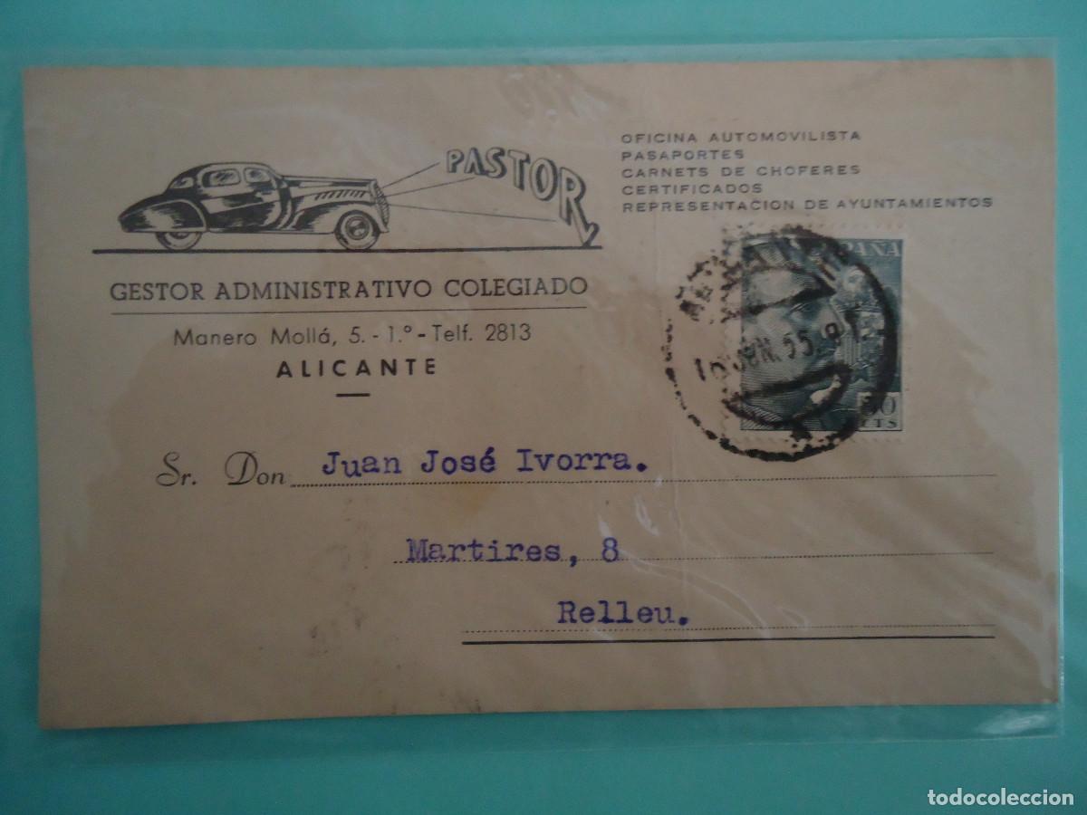 Postales: TARJETA COMERCIAL DE PASTOR, GESTOR ADMINISTRATIVO COLEGIADO. ALICANTE. PP -13