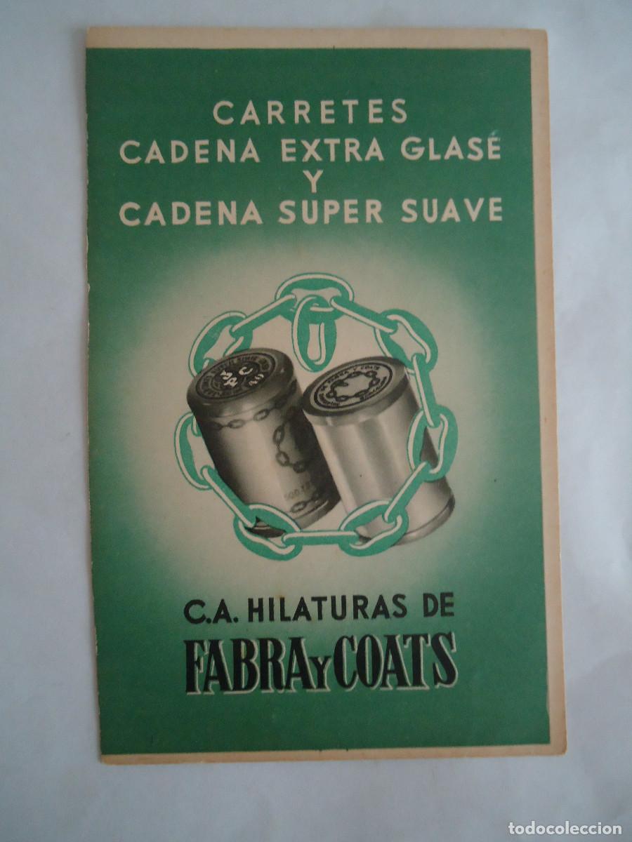 Postales: POSTAL PUBLICITARIA DE C.A. HILATURAS DE FABRA Y COATS. PP -13