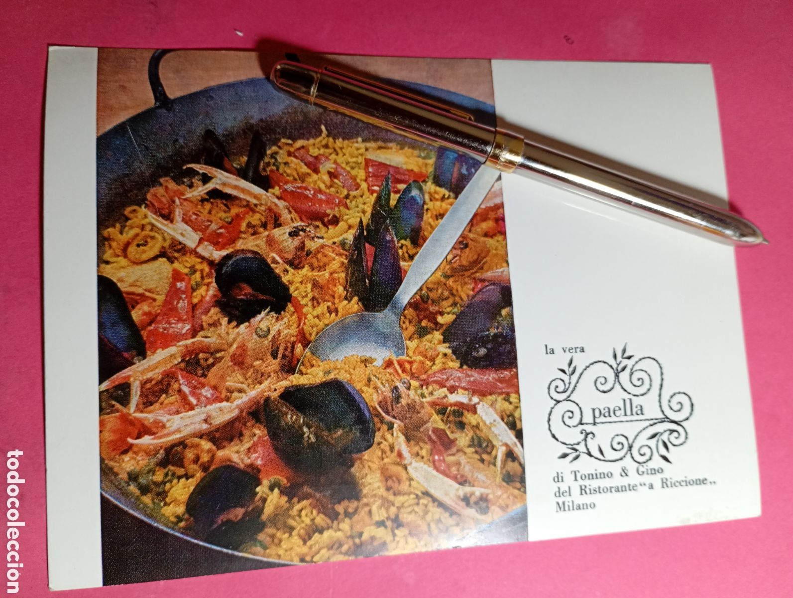 Postales: MLAN MILANO LA VERA PAELLA DE TONINO E GINO RISTORANTE A REGIONE . PESCADO