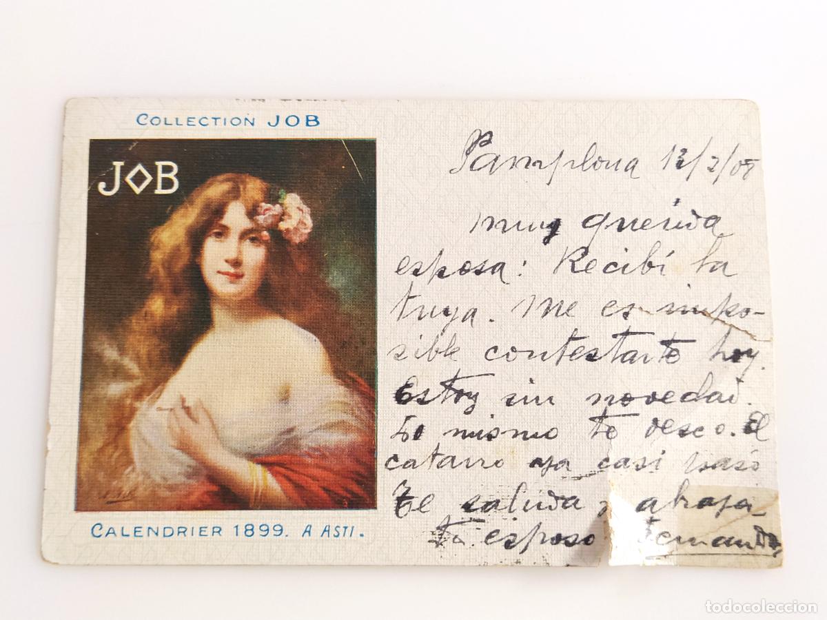 Postales: PAPEL DE FUMAR JOB - PUBLICIDAD - REVERSO SIN DIVIDIR - POSTAL ANTIGUA -(116.764)