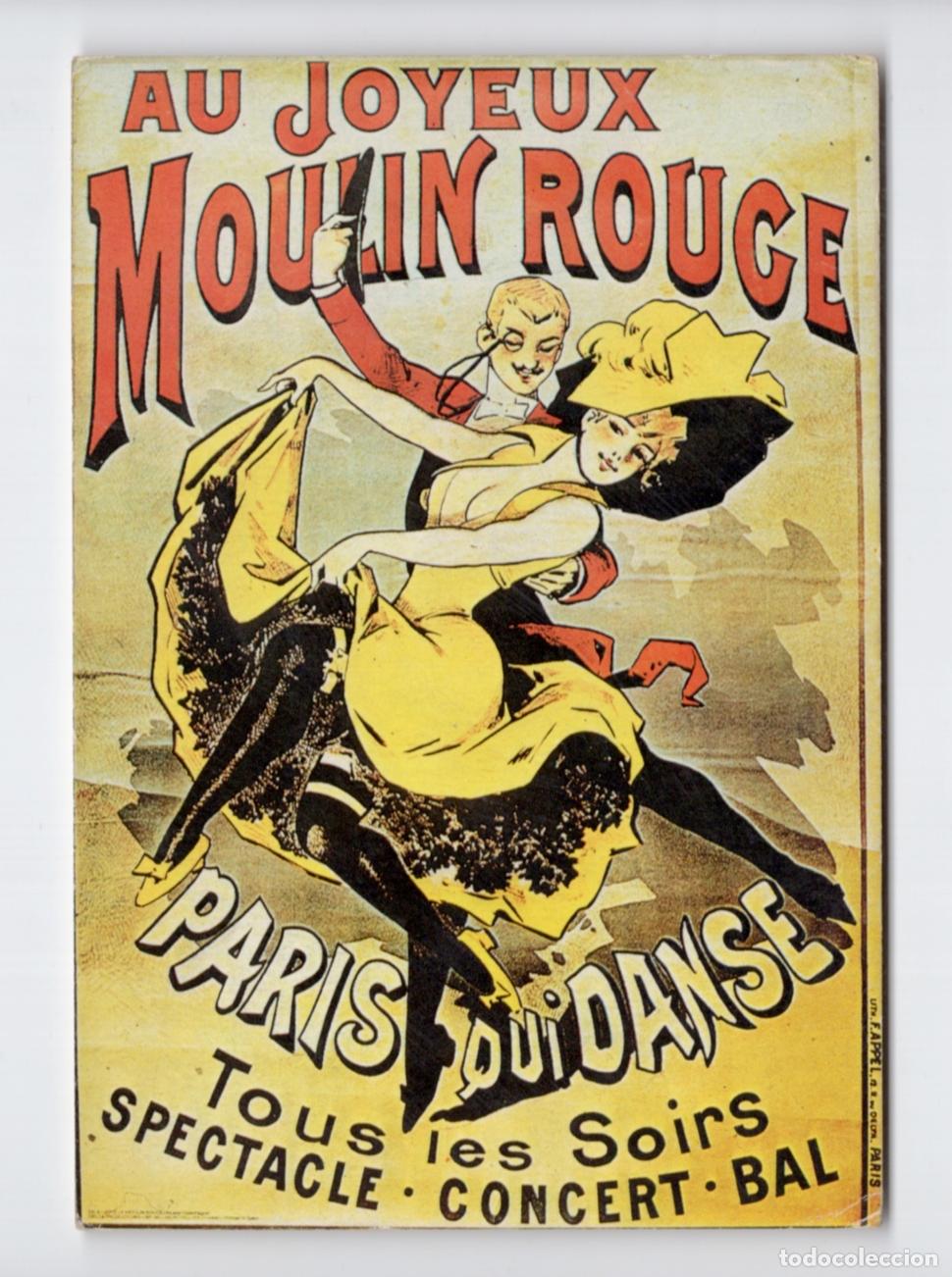 Postales: Cartel Publicitario. &rdquo;Au Joyeux Moulin Rouge&rdquo;. Delta Productions