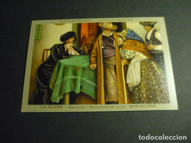 Postales: LA GLORIA GALLETAS BIZCOCHOS BARCELONA CARLOS VAZQUEZ LA HIJA PRODIGA POSTAL PUBLICITARIA