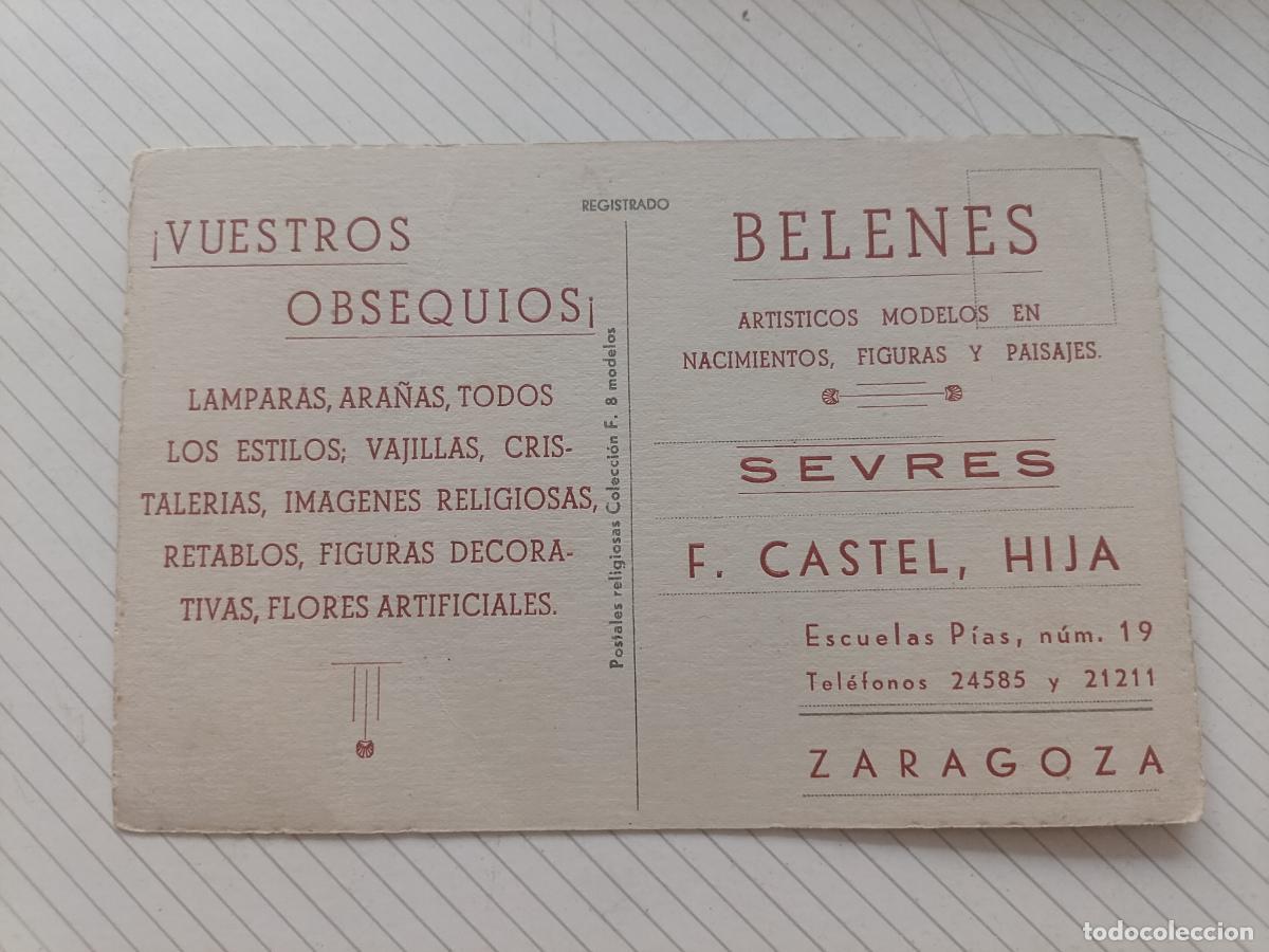 Postales: Belenes, belenismo. Postal publiciataria. Zaragoza