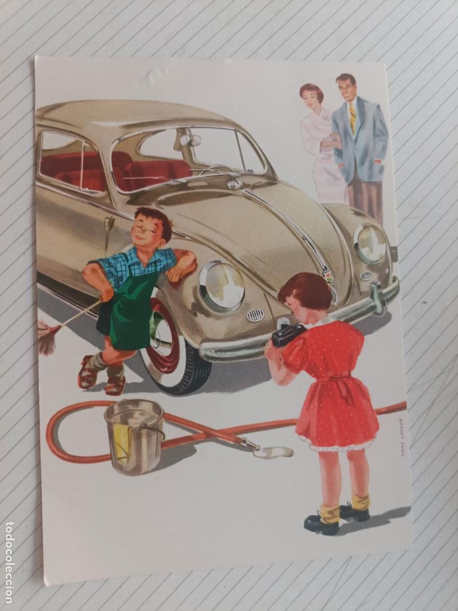 Postales: Volkswagen, postal publicitaria