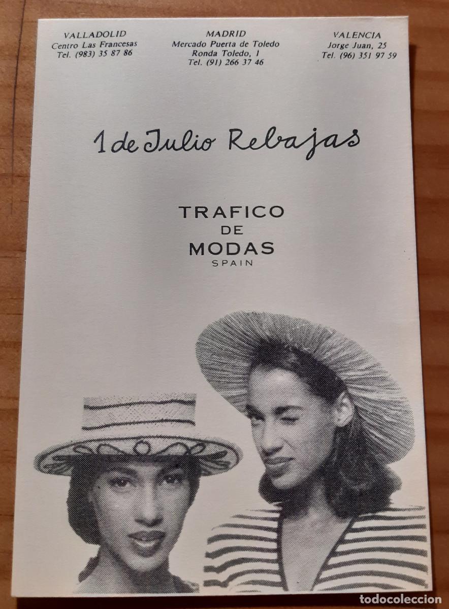 Postales: TARJETA PUBLICITARIA - TR&Aacute;FICO DE MODAS - 1 DE JULIO REBAJAS - 15 X 10 CMS. - PERFECTO ESTADO