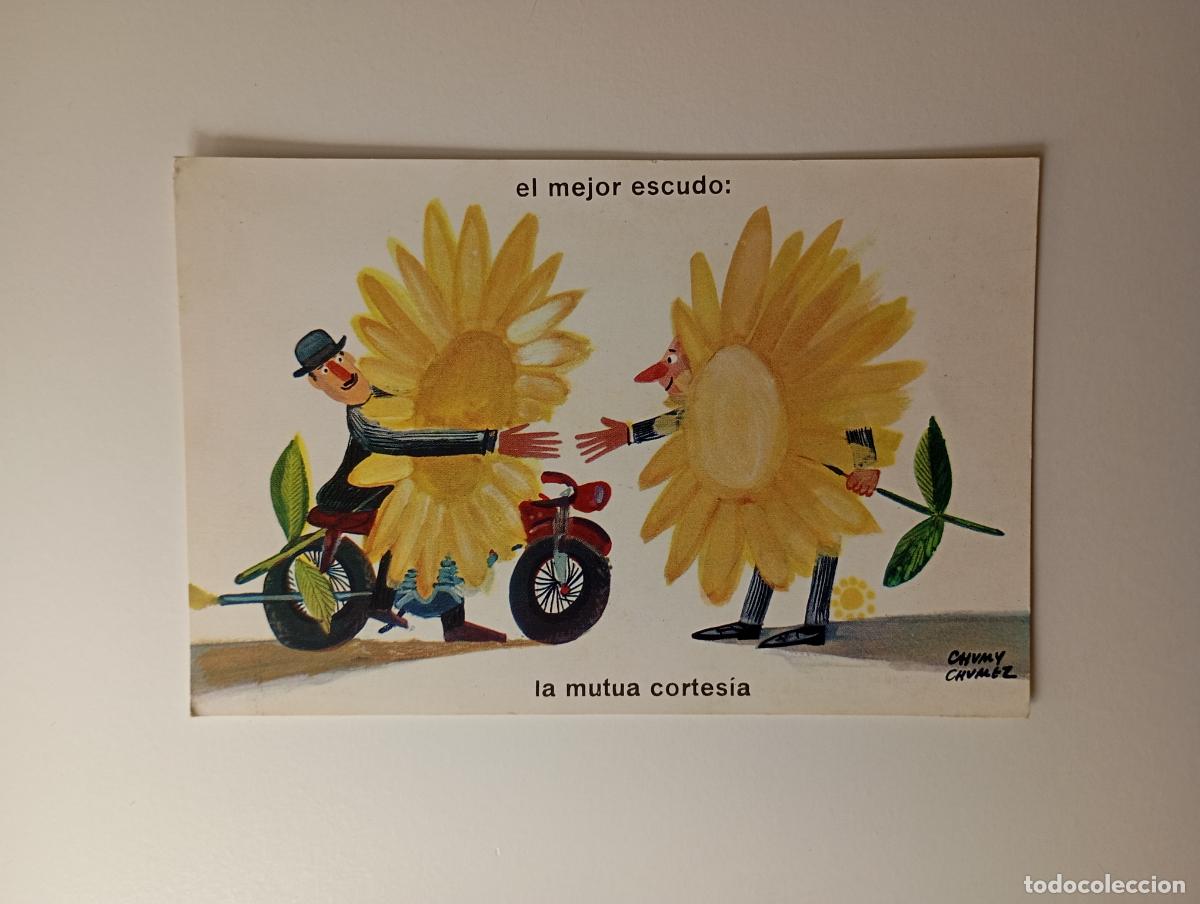 Postkarten: POSTAL EL MEJOR ESCUDO. LA MUTUA CORTES&Iacute;A. CHUMY CHUMEZ. TDKP30J