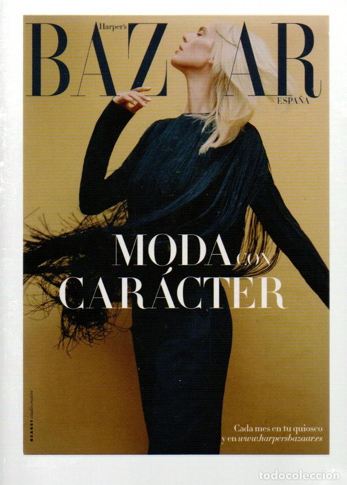 Postales: POSTAL, REVISTA BAZAR, ESPA&Ntilde;A. MODA CON CARACTER. SIN CIRCULAR.