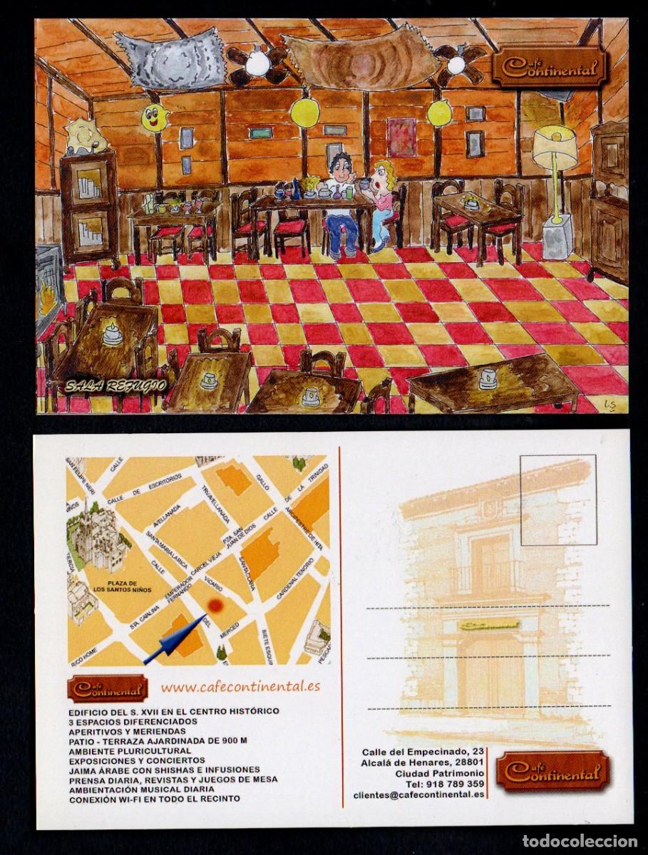 Postales: POSTAL, PUBLICITARIA - CAFE CONTINENTAL - SALA REFUGIO. ALCALA DE HENARES.