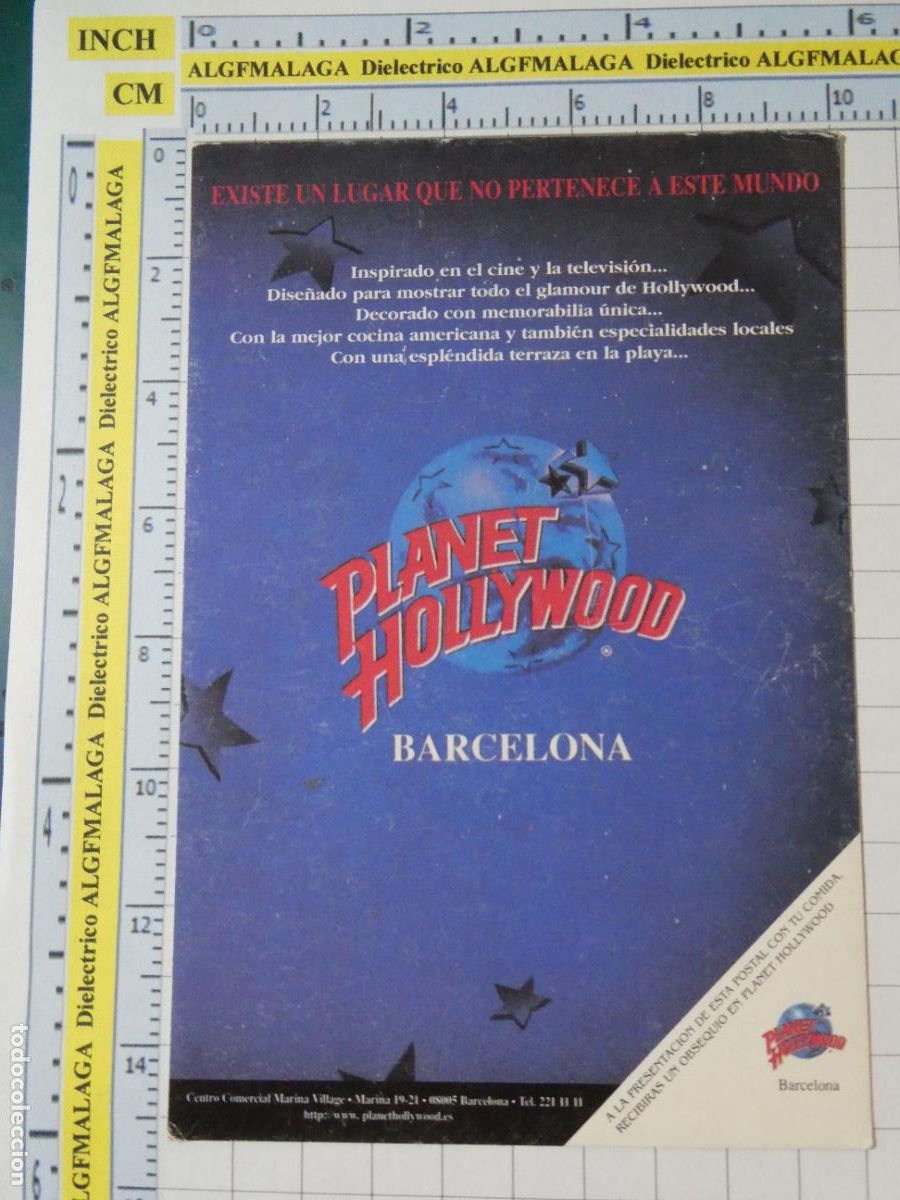 Postales: POSTAL PUBLICITARIA. PUBLICIDAD PLANET HOLLYWOOD BARCELONA. 3967