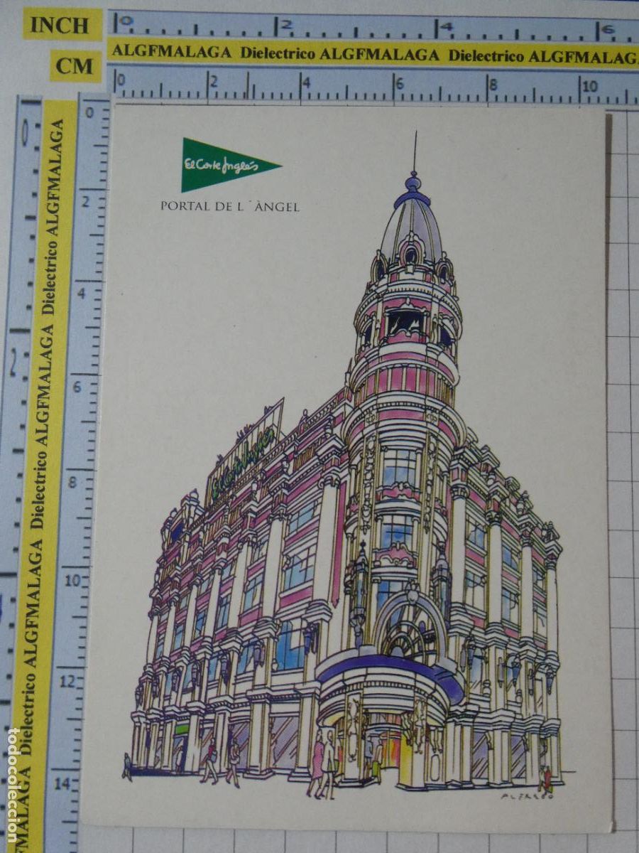 Postcards: POSTAL PUBLICITARIA. PUBLICIDAD EL CORTE INGL&Eacute;S PORTAL DE L'ANGEL. 3976