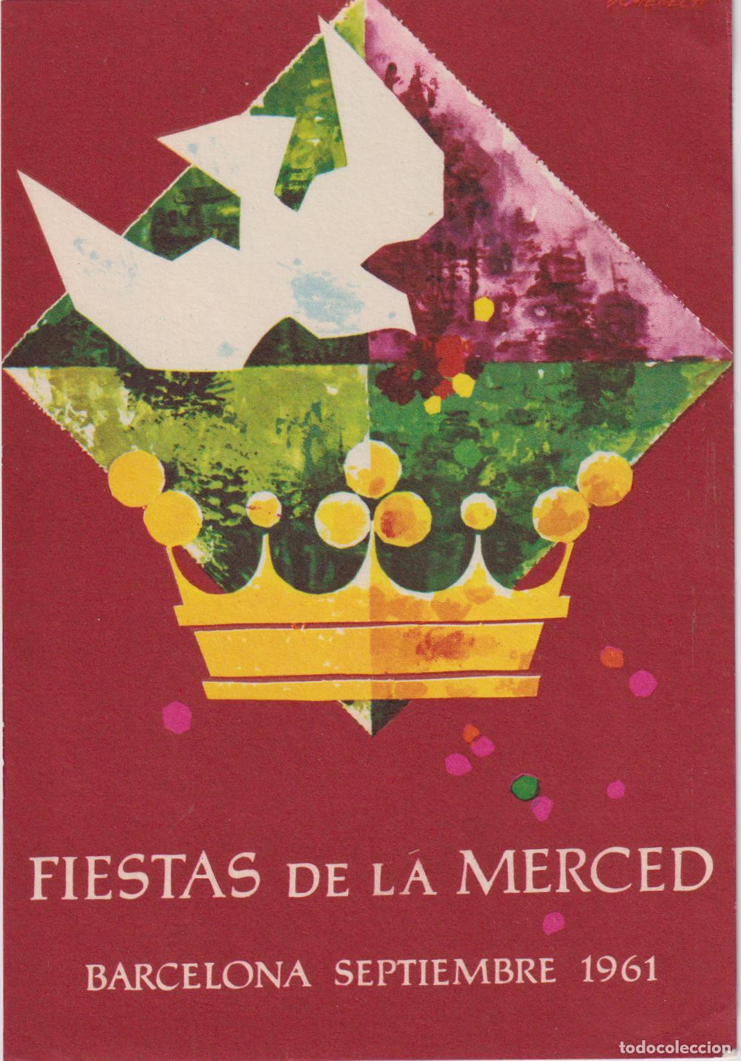Postales: FIESTAS DE LA MERCED - BARCELONA - SEPTIEMBRE 1961 - CAJAMAJ&Oacute; - S/C